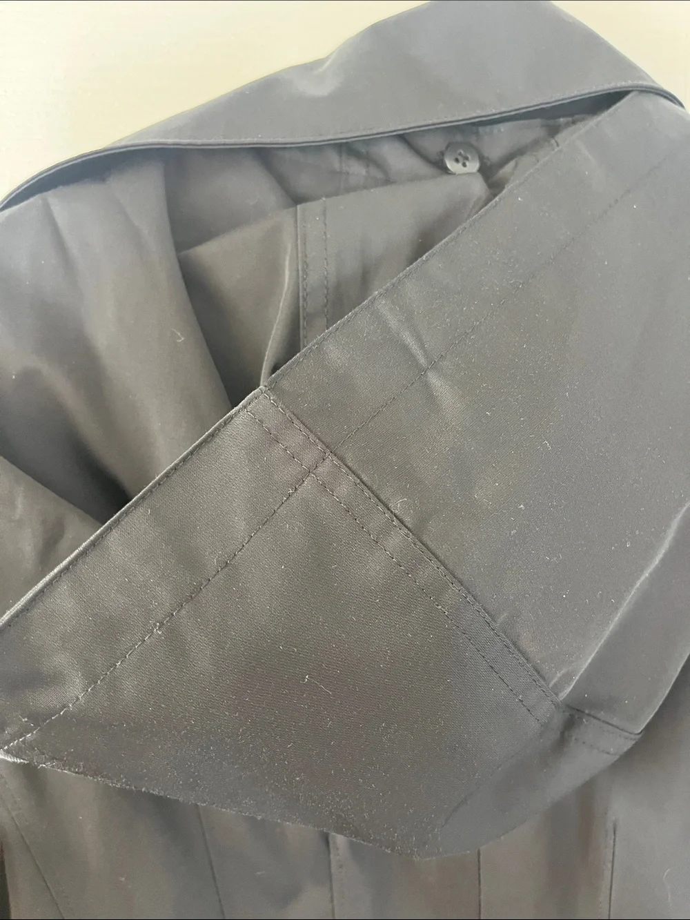 Michael Kors Black Trench Coat with Hood